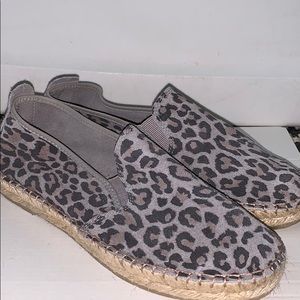 Free People Suede Leopard Print Espadrille